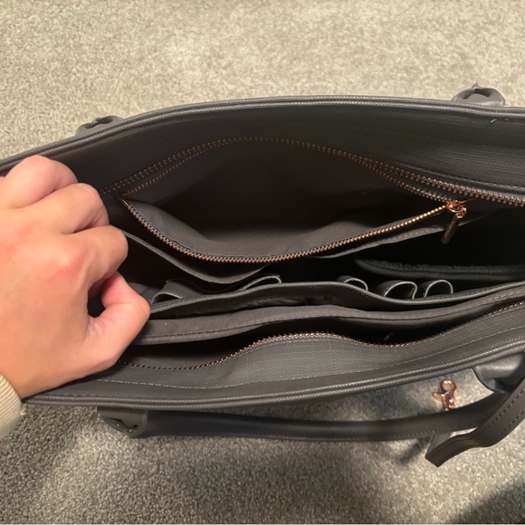 Dagne Dover Signature Tote in Graphite - Picture 5 of 6